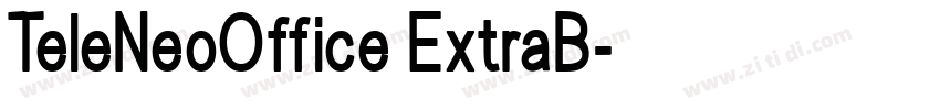 TeleNeoOffice ExtraB字体转换